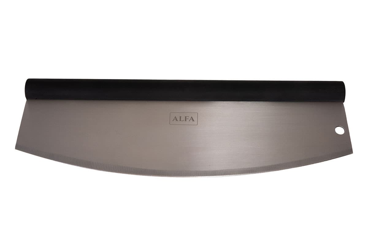 Alfa Forni Rocker cutter: the Alfa mezzaluna pizza cutter